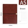 A5 B5 Business Leather Journal Notebooks 6 Ring Binder Planner with 100 Sheets  Blank Printed Loose-leaf Diary Notebook