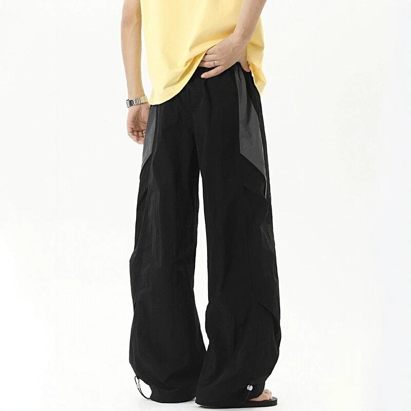 Summer dopamine Yamamoto pants thin American pleated paratrooper pants ice silk quick-drying outdoor sports long pants men