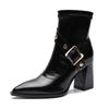 Women's Ankle Boots High Heels Fashion Shoes Chunky Luxury Pumps Dress Winter Boots 2025 New Sexy Elegant Mujer Chelsea Botas