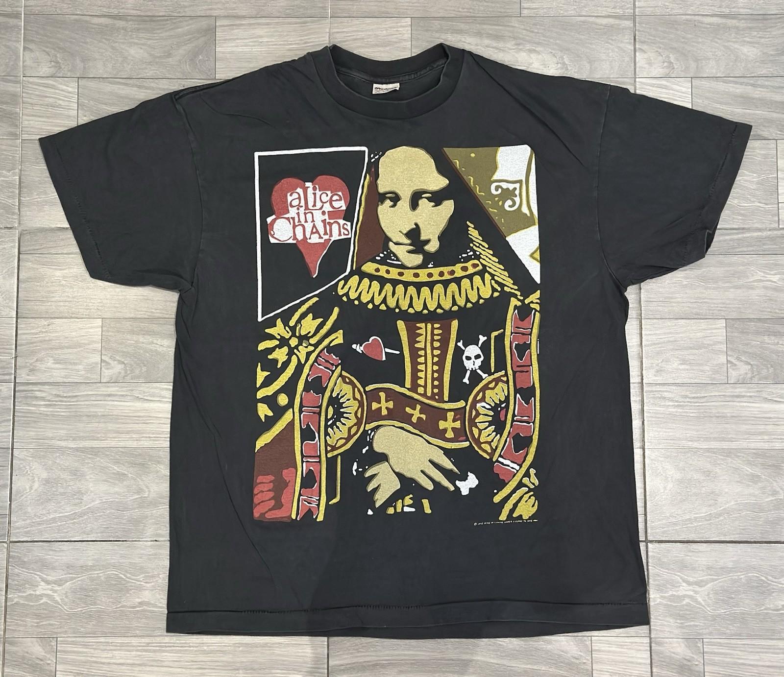 ALICE IN CHAINS vintage 1993 QUEEN OF HEARTS t shirt Unisex T-Shirt XXXL