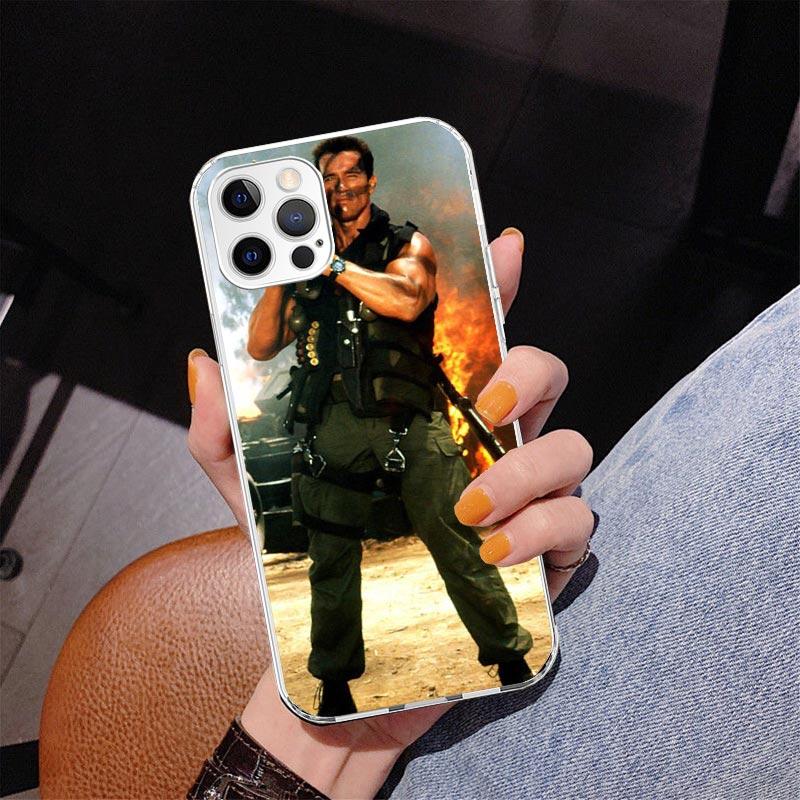 Arnold Schwarzenegger Terminator Pouzdro na telefon Pro iPhone 17 Air 16 Pro Max 16E 15 + 14 Plus 11 12 13 Mini 7 8 SE Dárek Potisk Kryt