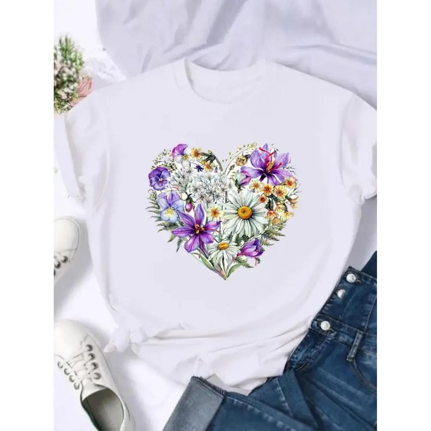 

Cute Cartoon Shirt Graphic Tee Fashion Female Print T Top Women Clothing Short Sleeve T-shirts graphic t shirts XXXXXL