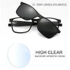 TR90 Frame Prescription Glasses And Magnet Sunglasses Clips Men Women Corrective Glasses Custom For Myopia And Astigmatism UF137