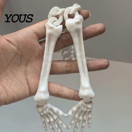 Necklace Halloween Gothic Skeleton Hand Necklace, Punk Cosplay Skull Claw Pendant Palm Choker, Costume Jewelry for Men Women