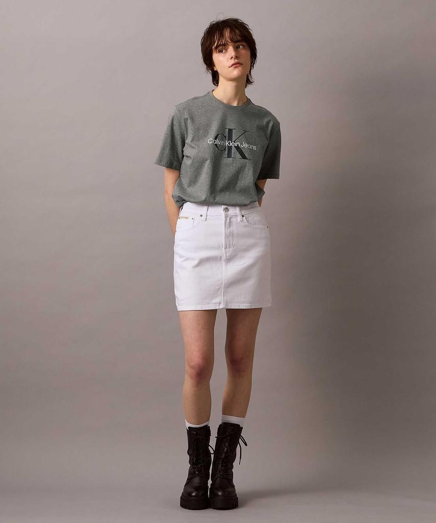 Denim Mini Skirt 47B092G 26 OPTICWHITEUN6 [Calvin Klein] [Official Brand]
