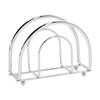 Innovative Half Circular Standing Tissue Holder Strong Steel Bathroom Toilet Paper Dispenser for Office Hotel
