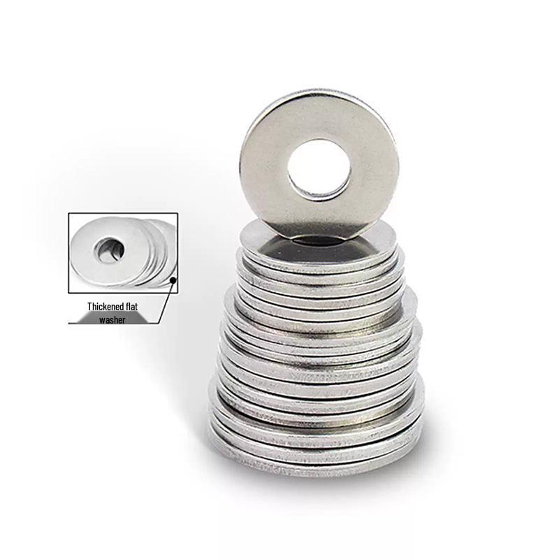 Thickened 201 Stainless Steel Flat Washer for Screw M5 M6