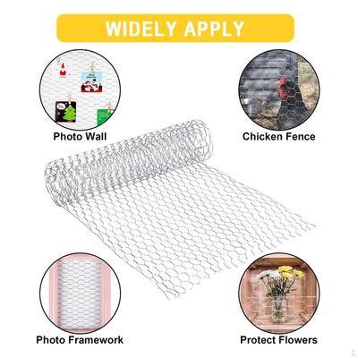5 Meters Chicken Fence Rabbit Netting Fencing Runs Galvanized Hexagonal Garden