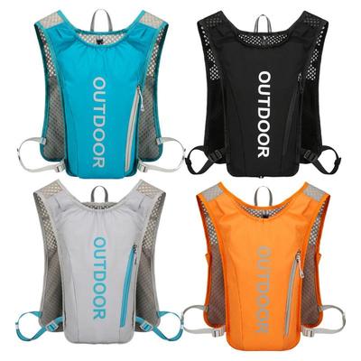 Colete de Hidratação para Corrida Bolsa para Garrafa de Água Refletiva Colete de Armazenamento para Corrida Mochila Peitoral de Hidratação para Ciclismo para Equipamento Esportivo