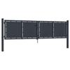 Steel Garden Gate 300 X 100 Cm Anthracite