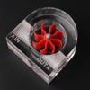 Acrylic Meter G1/4 Thread Water Cooling System Coolant Filter Indicat Computer Cooler Fittings 2-Way Holes
