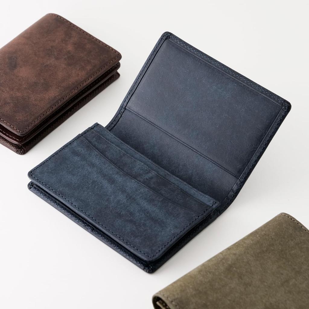 Card Business Card Gusseted Business Card Navy Slip-On Case, Holder, PB-Length Holder, A-IPV-7201,