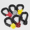 Synthetic Fiber Soft Shackle for Vehicle Recovery Road Towing Ropes Car Trailer Pull Rope with Protective Sleeve