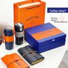 Hermes Orange 316 SS Insulated Cup & Travel Notebook Set