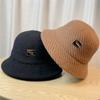Autumn and Winter Versatile Iron Label Fisherman Hat Stylish and Fashionable Bucket Hat Foldable Warm and Windproof In Winter