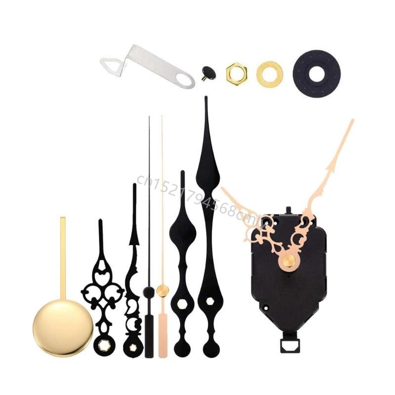 Pendulum Clock Motor Mechanism Kits Wall Hanging Clock Repair Parts with Hands 6XDE