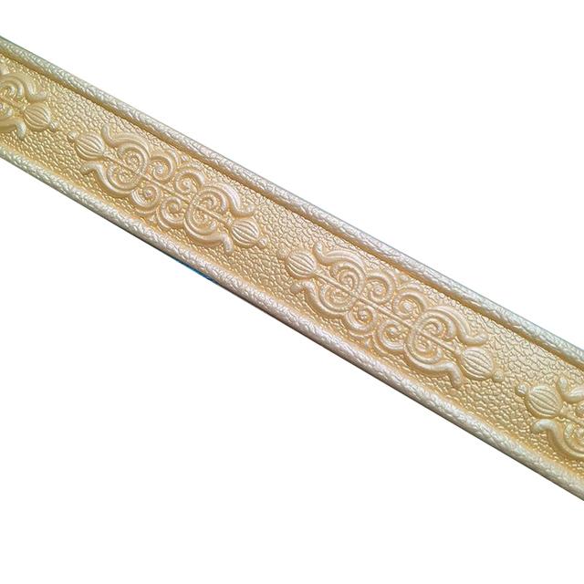 230*6cm 3D Baseboard Wall Stickers Self Adhesive Waterproof Baseboard Wallpaper Border Wall Sticker Living Room Home Decorations