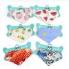 Retro Print Retractable Triangular Pet Bandage & Collar Bibs.