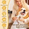 2 In 1 Pet Nail Grinder and Clipper Cat Dog Grooming Tool with LED Lights and Splash Guard USB Rechargeable Cat Dog Nail Trimmer
