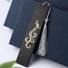 Dragon & Phoenix Auspicious Bookmark Set: Purple Sandalwood & Boxwood Cultural Gift