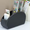 Pu Leather Organizer Remote Control Phone and Tv Holder Desk Storage Box Cosmetics Brush