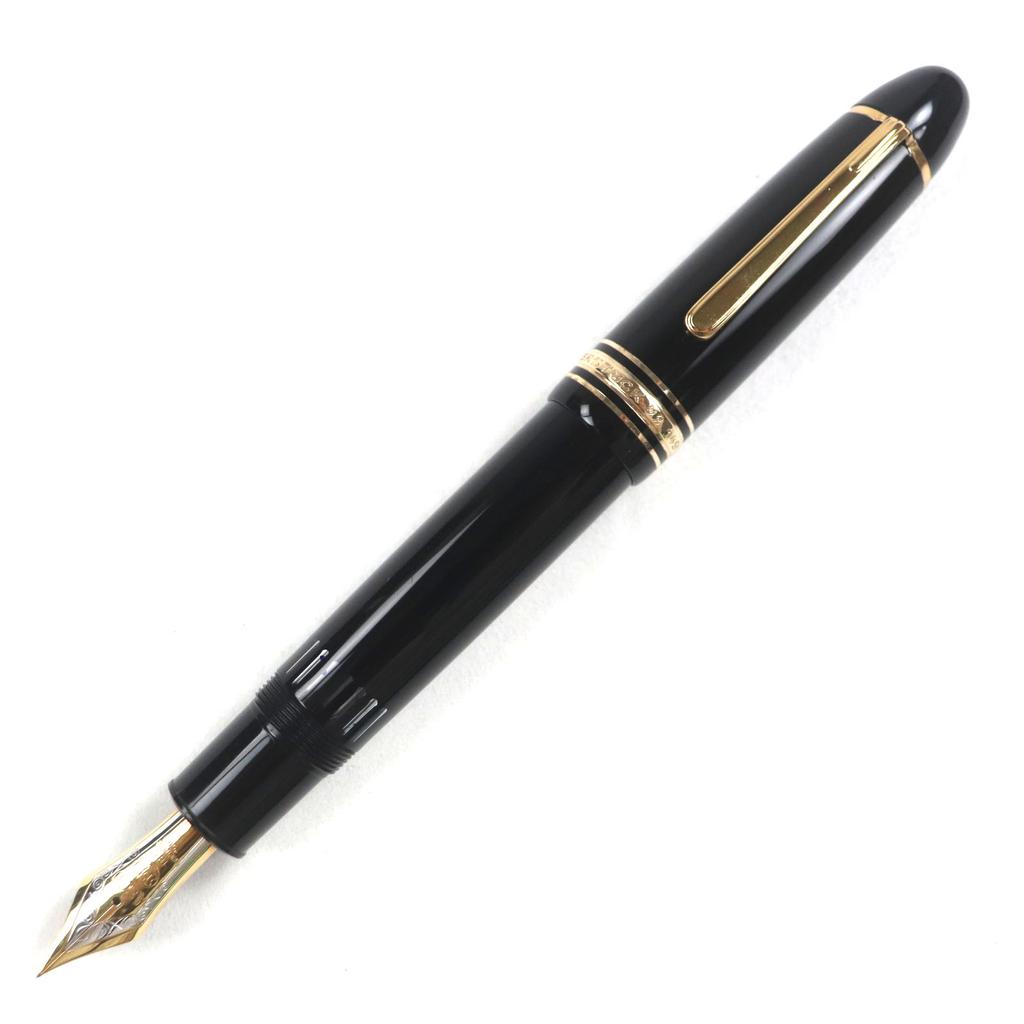 Excellent MONTBLANC fountain pen Meisterstck 149 Black gold 18K Used