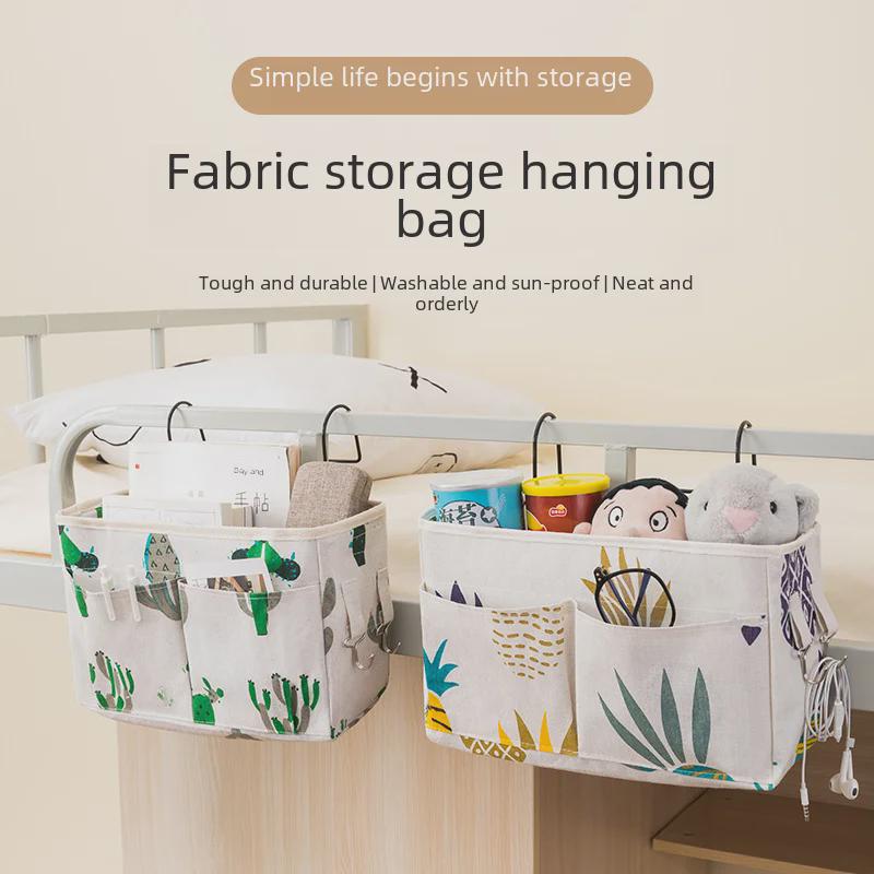 Multipurpose Hanging Storage Bag for Dorm Room or Bedside