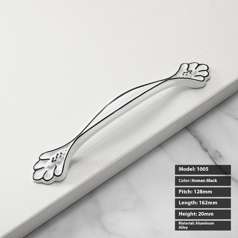 Retro Antique Cabinet Door Handles Kitchen Cupboard Pulls Drawer Knobs Solid Aluminum Alloy Hardware