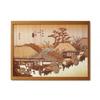 KINOWA Hashirii Wood Collage Original DIY Kit Hiroshige Stations of the Made In Japan "Otsu Chaya" Ukiyo-e Fifty-three Tōkaidō