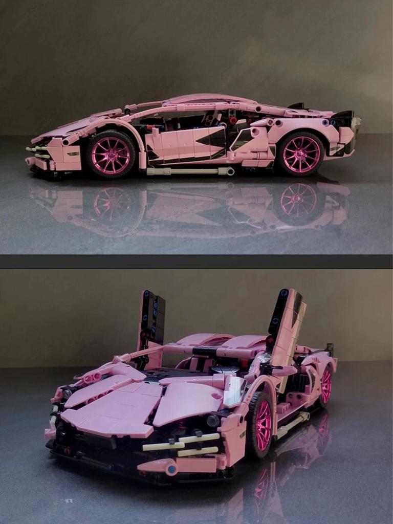 1:14 racing building block assembly toys, over 1,000 building block particle sports car models, holiday gift decoration toys