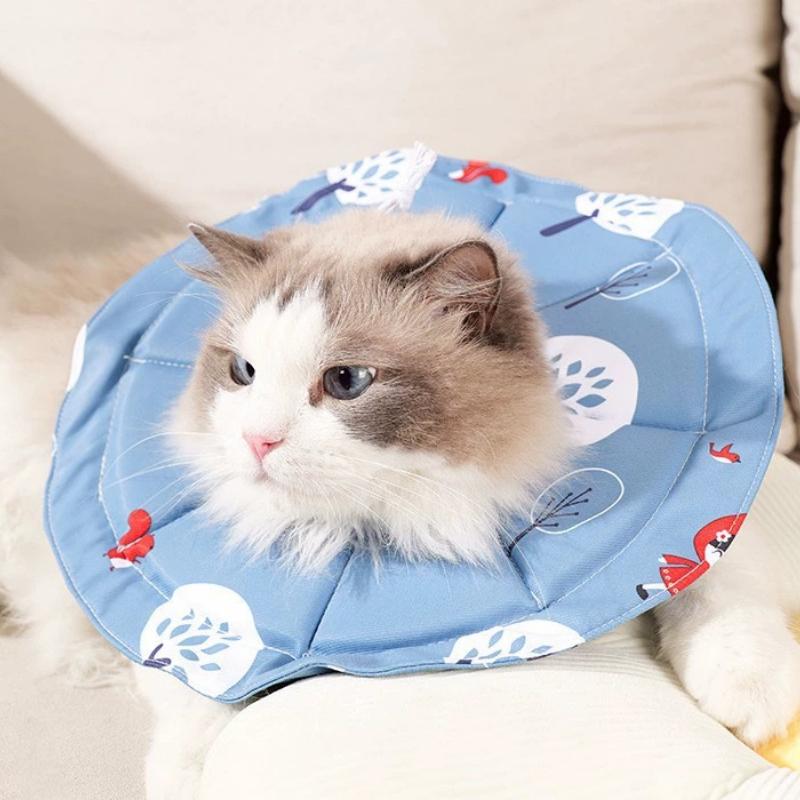 Cat pet neck collar collar deformable anti-scratch collar