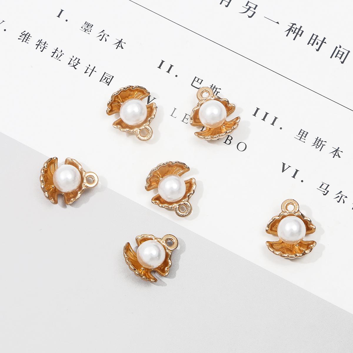 

5шт металлические подвески с искусственным жемчугом для изготовления ювелирных изделий своими руками