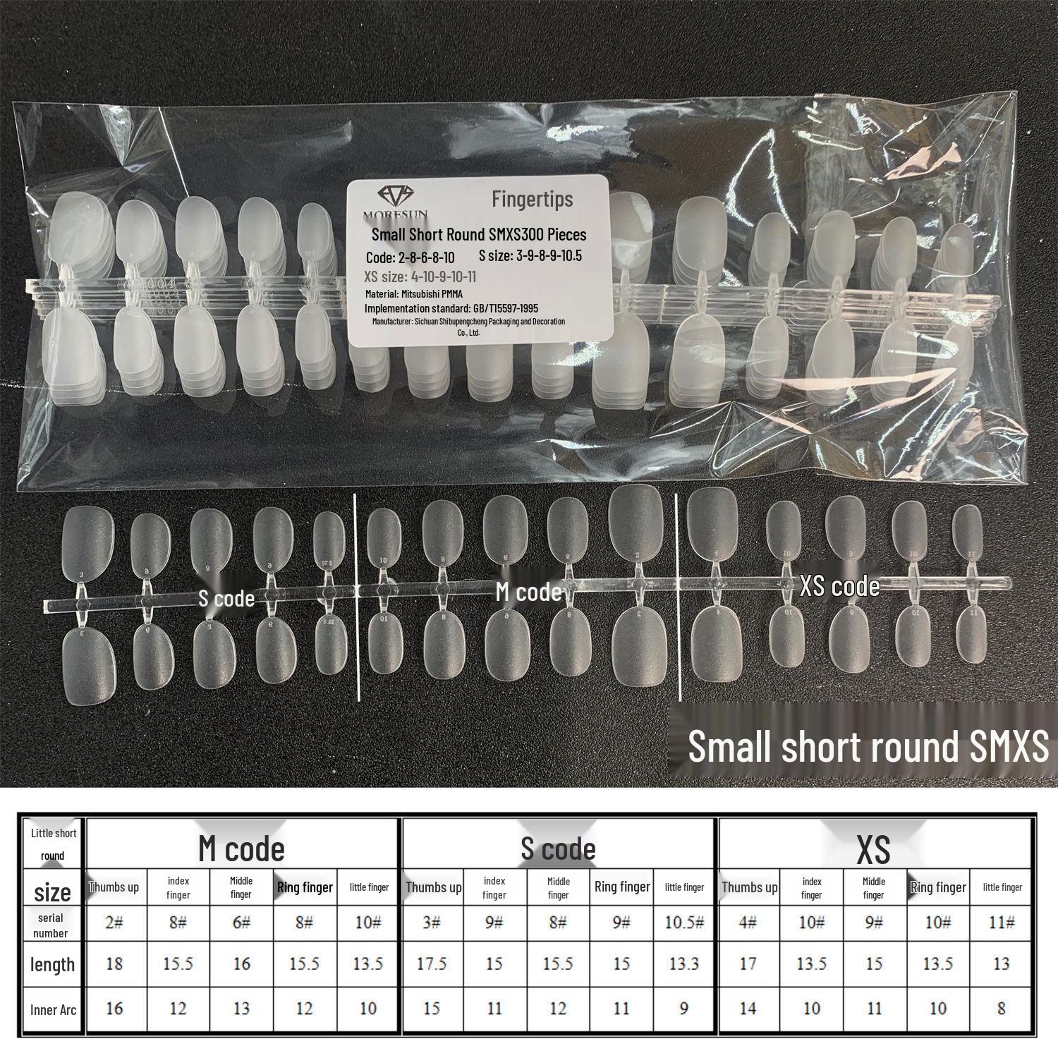 Seamless Matte Transparent Wearable Short & Medium Fake Nails
