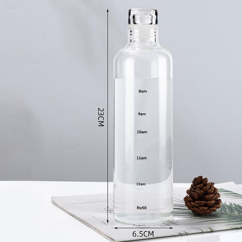 Newest Water Cup Sport Water Bottle With Time Scale Couple Plastic Portable Water Container Anti-Drop Outdoor Water Bottle