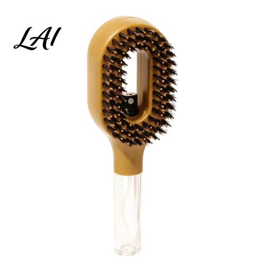 Scalp Massage Brush Heart Shape Spray Hair Brush Frizz Control Portable Detangling Comb 55ML Refillable Misting for Dry Flyaway & Tangled Smoothing
