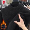 Pierre Cardin Men's Plush Thickened Crew Neck Sweater