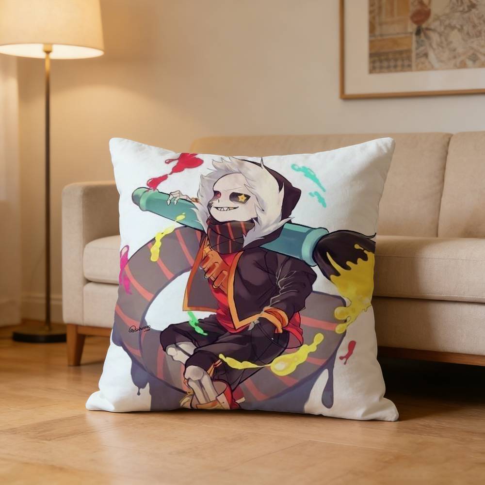 Fell Ink Sans UUndertale Pillow Case for Sofa Living Room Home office Decor Protective Cover