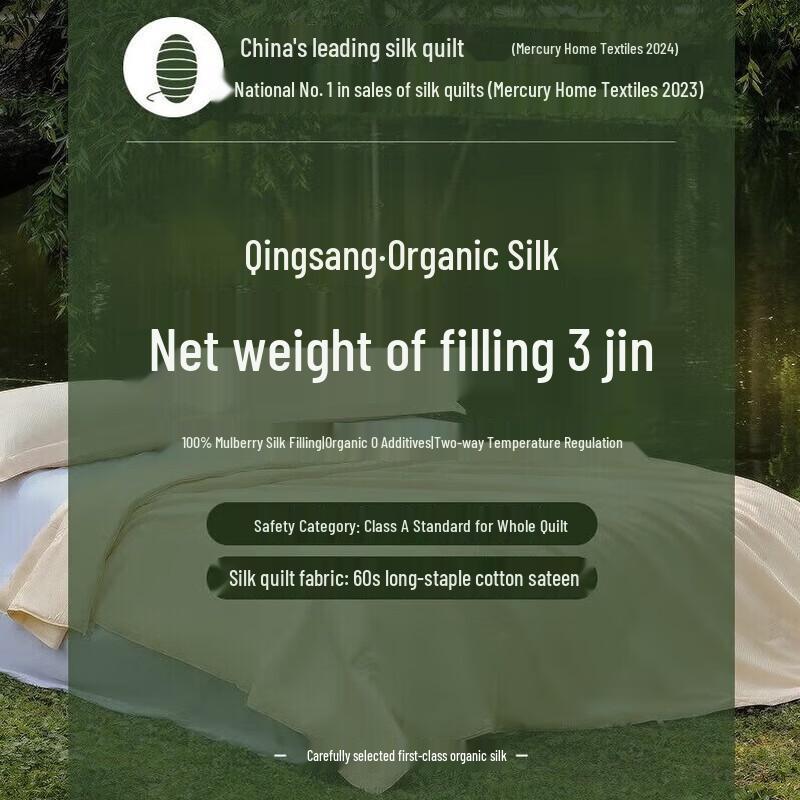 Mercury Home Textiles 100% Tussah Silk Quilt