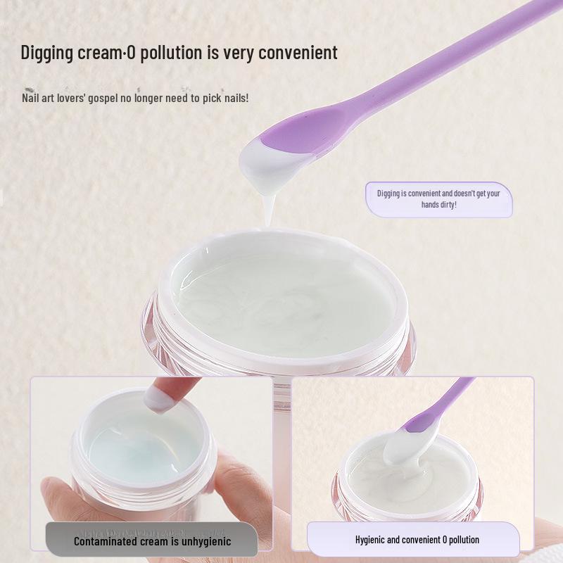 Mini Silikon Doppelkopf Lotion Schaber und Flaschenlöffel Werkzeug