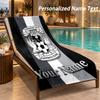 Custom Text Coventry City FC Print Beach Towel Large Towel For Home Bathroom Beach