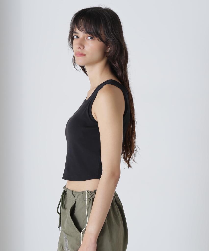 Avirex EMBROIDERY BRATOP Store Embroidered Bra Tank Size (Official Exclusive) Women's Top, Top, M, 010, Black, 783-4237601