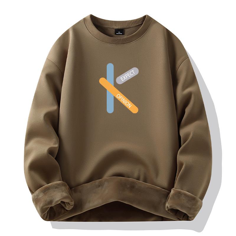 Men's Hoodie Loose Sweatshirt Warm Top Trendy Versatile Casual Sweatshirt