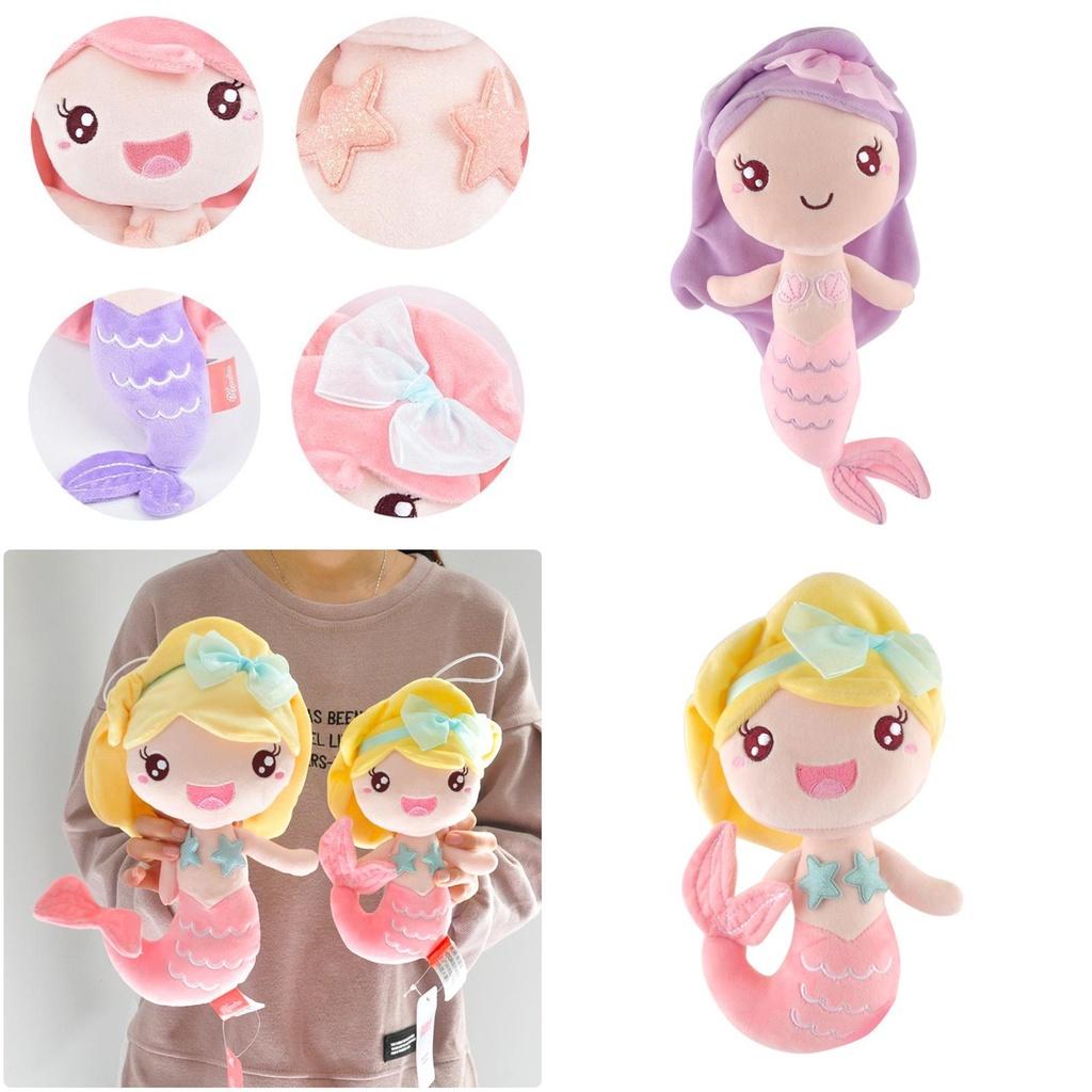 Soft And Cuddly Mermaid Princess Plush Toy With Long Hair For Girls