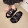 Mao Mao slippers women's autumn and winter outer wear 2025 new Internet celebrity going out plush Mao shoes thick sole heightening cotton mop home