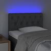VidaXL LED Headboard Bedroom Furniture Single Bed Accessory Headboard Bed Frame Interior Light Grey 3121922