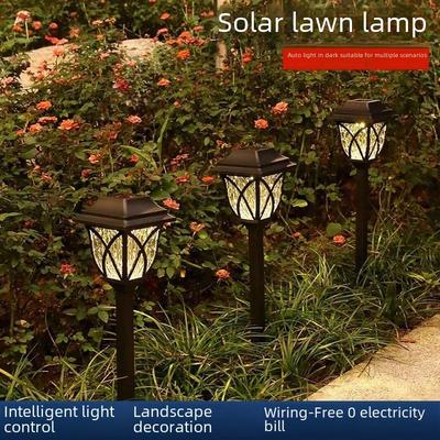 Waterproof Cross-Border Solar Garden Light: Outdoor Villa Decorative Plug Light for Lawn and Square Areas.