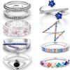 Neue Begonienblumenringe 925er Silber Diamanten Bunter Zirkonring Perlenbesetzt Für Frauen Originaler Luxuriöser Feinschmuck Geschenk