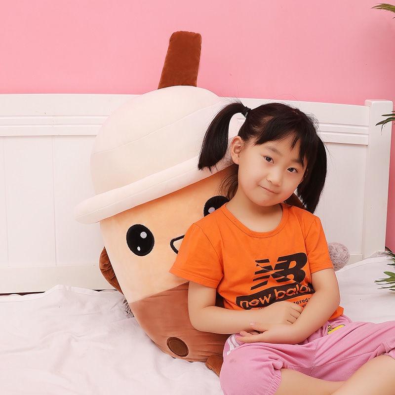 Creative Pearl Milky Tea Cup Plush Toy Children's Doll Ragdoll Super Soft Throw Pillow Doll Girl's Birthday Gift