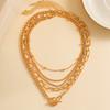 Afneembare 5-laagse Ketting Set voor Vrouwen Trendy Strass Ketting Korte Choker Ketting om de Nek 2023 Mode Sieraden Cadeau