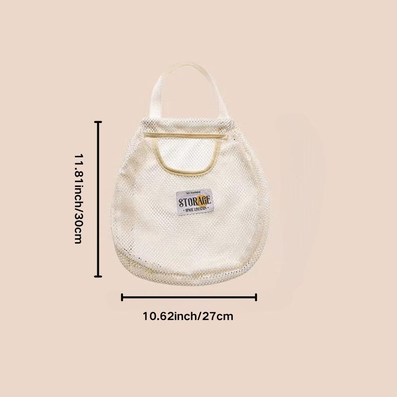 

Подвесной органайзер для хранения, сумка из холста, многокарманный шкаф, органайзер для нижнего белья для спальни, бюстгальтер, хранение нижнего белья Storage net bag грязно-белый